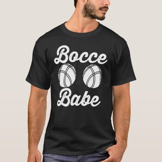 Bocce Ball Player Bocce Babe T-shirt (Voorkant)