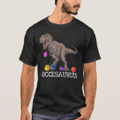 Bocce Ball Player Dinosaur Rex Boccesaurus T-shirt (Voorkant)