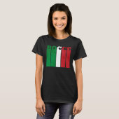 Bocce Ball Player Italia Italy Flag Bocce T-shirt (Voorkant volledig)