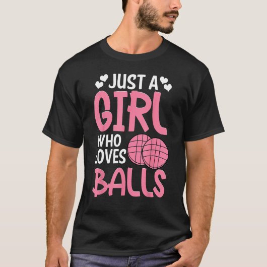 Bocce Ball Player Just A Girl Who Loves Bocce T-shirt (Voorkant)