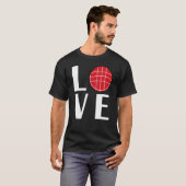 Bocce Ball Player LOVE T-shirt (Voorkant volledig)