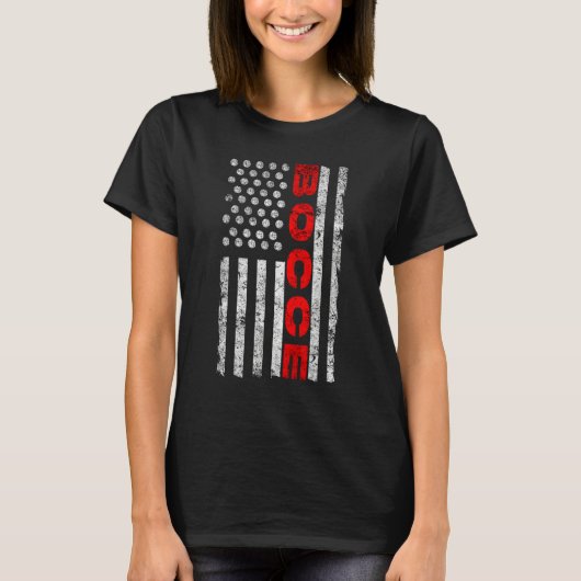 Bocce Ball Player USA Flag Patriotic 1 T-shirt (Voorkant)