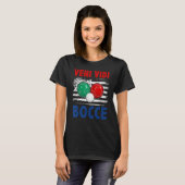 Bocce Ball Player USA Flag Patriotic 4 T-shirt (Voorkant volledig)