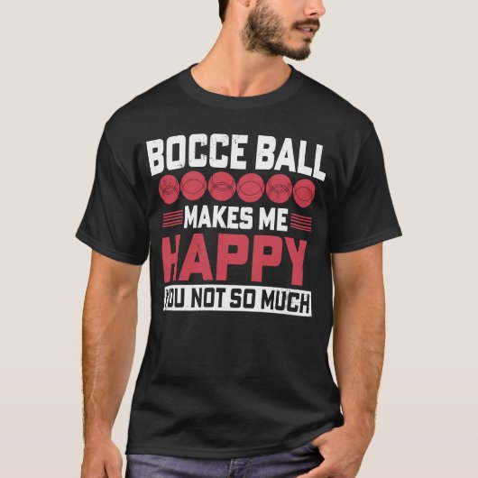 Bocce Ball Player voor Petanque Game 2 T-shirt (Voorkant)