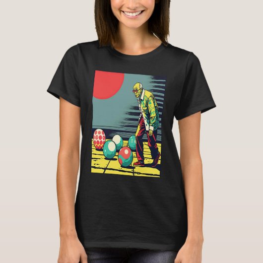 Bocce Ball Retirement Appreciation Pop Bocce Ball  T-shirt (Voorkant)