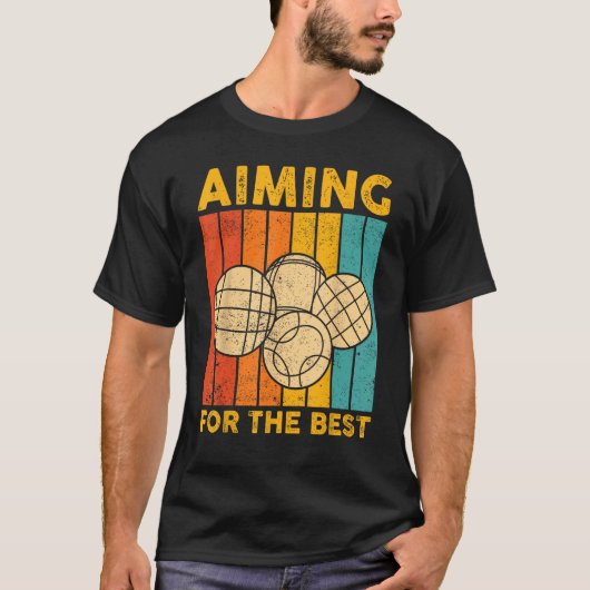 Bocce Ball Retro gericht op het beste T-shirt (Voorkant)