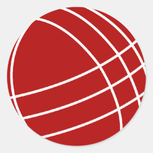 Bocce ball ronde sticker