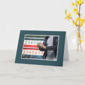 Bocce Ball Score Birthday Kaart (Gele Bloem)