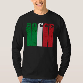 Bocce Ball Speler Italia Italië Vlag Bocce T-shirt