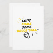 Bocce ball-sportmakers feestdagenkaart (Voorkant / Achterkant)