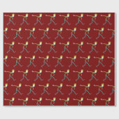 Bocce Ball Stickman Cadeaupapier (Vlak)