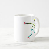 Bocce Ball Stickman Koffiemok (Voorkant rechts)