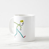 Bocce Ball Stickman Koffiemok (Voorkant links)