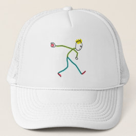 Bocce Ball Stickman Trucker Pet