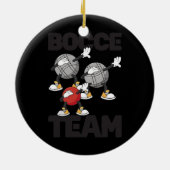 Bocce Ball Team met Jack Bocci Dab Game Keramisch Ornament (Achterkant)