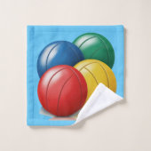 Bocce Ball Team Speler Bad Handdoek (Wasdoekje)