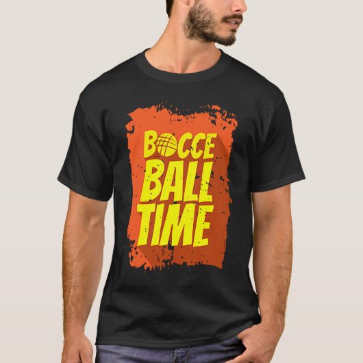 Bocce Ball Tijd Bocce Ball Speler T-shirt (Voorkant)