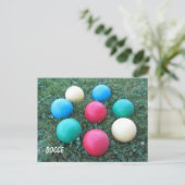 Bocce Balls Briefkaart (Staand voorkant)