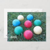 Bocce Balls Briefkaart (Voorkant / Achterkant)
