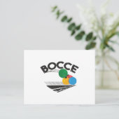 Bocce Balls Game Briefkaart (Staand voorkant)