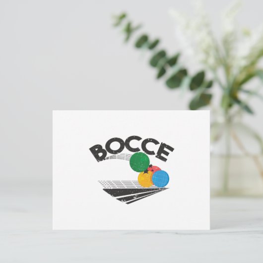 Bocce Balls Game Briefkaart (Staand voorkant)