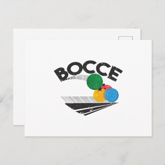 Bocce Balls Game Briefkaart (Voorkant / Achterkant)