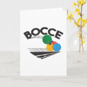 Bocce Balls Game Kaart (Gele Bloem)