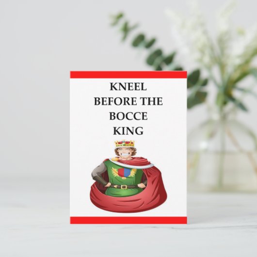 BOCCE BRIEFKAART (Staand voorkant)