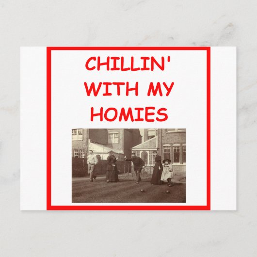 bocce briefkaart (Voorkant)