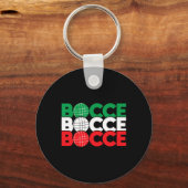 Bocce - Byll Game enthousiast gras bowling Boule B Sleutelhanger (Voorkant)