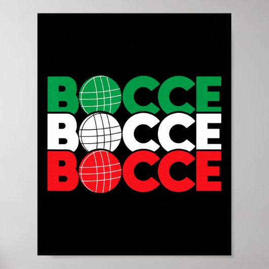 Bocce - Byll Game Enthousiast Lawn Bowling Boule B Poster (Voorkant)