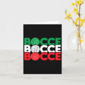 Bocce - Byll Game-liefhebber Lawn Bowling Boule Bo Kaart (Gele Bloem)