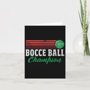Bocce Byll kampioen Italiaanse Bocci speler Champ  Kaart