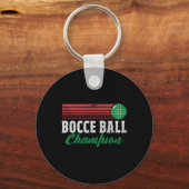 Bocce Byll Kampioen Italiaanse Bocci Speler Kampio Sleutelhanger (Voorkant)