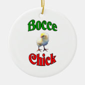 Bocce Chick Keramisch Ornament (Voorkant)