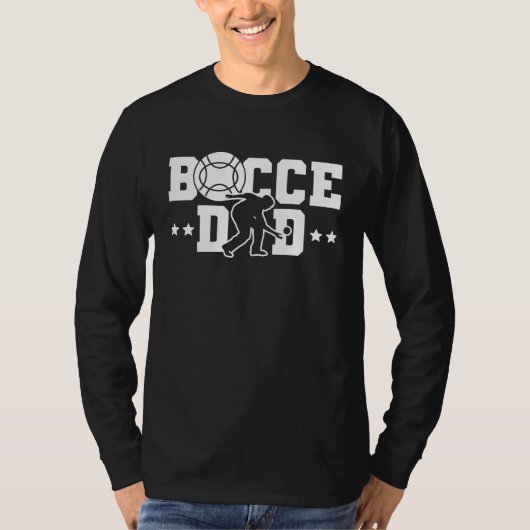 Bocce Dad Dad Daddy Fathers Day Bocce Ball Player T-shirt (Voorkant)