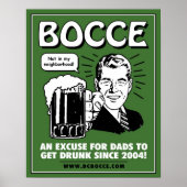 Bocce Dads Poster - Groen (Voorkant)