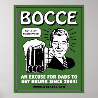 Bocce Dads Poster - Groen