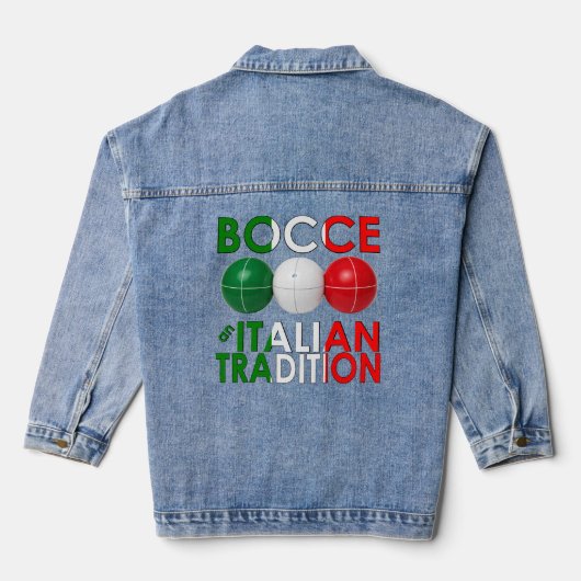 Bocce een Italiaanse Traditie Denim Jacket (Achterkant)