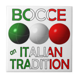 Bocce een Italiaanse Traditie Tegeltje