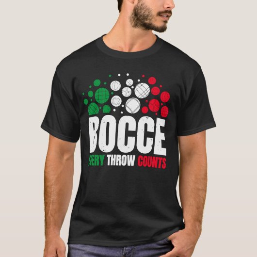 Bocce Elke Drow telt Bocce Ball Player T-shirt (Voorkant)