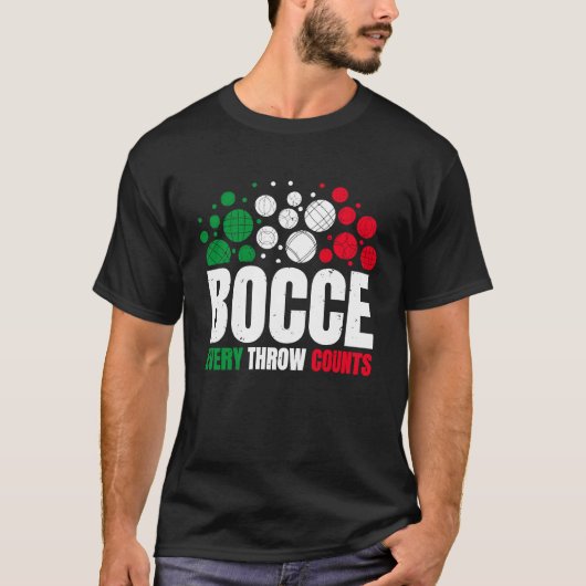 Bocce Elke Drow telt Bocce Ball Player T-shirt (Voorkant)