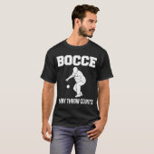 Bocce Elke Drow telt Bocce Ball Player T-shirt (Voorkant volledig)