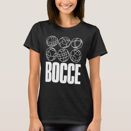 Bocce Gezegde Bocce Ball met Jack Bocci Game Bocce T-shirt (Voorkant)