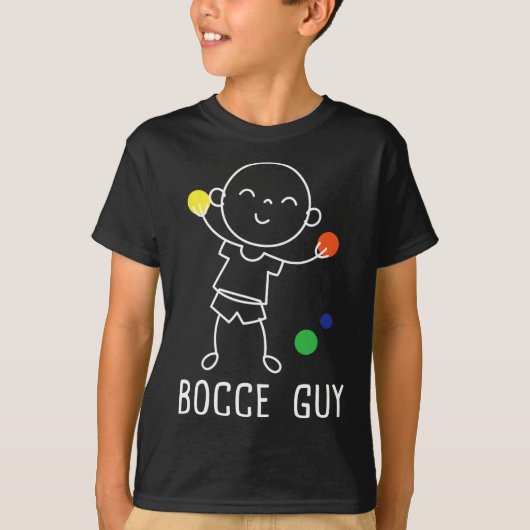 Bocce Guy - Lawn Bowling Byll Game Enthusiast Boul T-shirt (Voorkant)