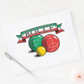 Bocce in Banner Square Sticker (Envelop)