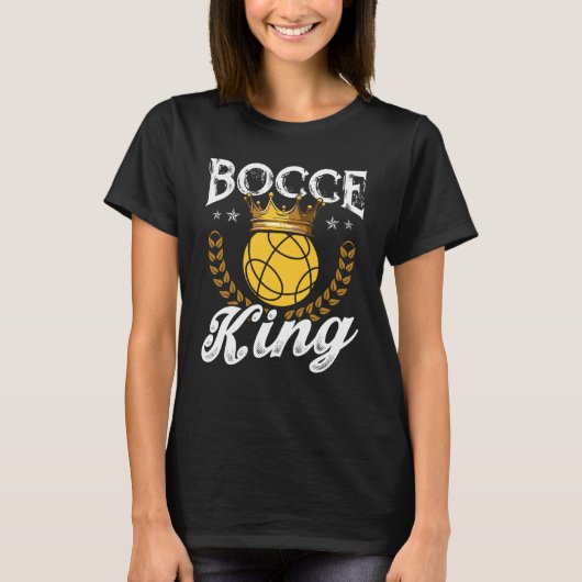 Bocce King Bocce Ball T-shirt (Voorkant)