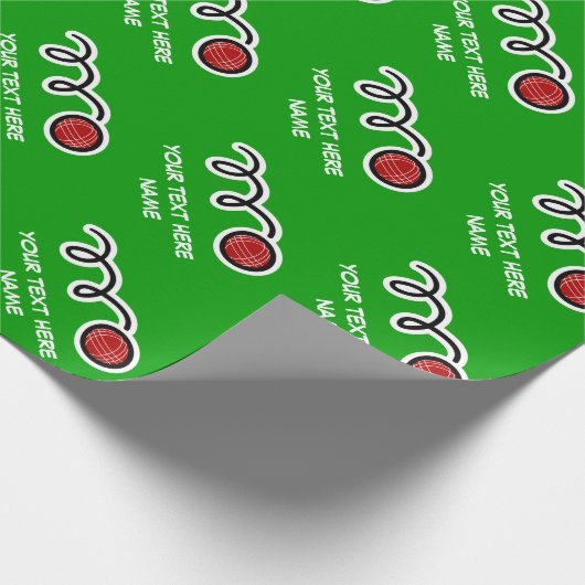 Bocce kogelpatroon inpakpapier | Aangepast ontwerp (Hoek)