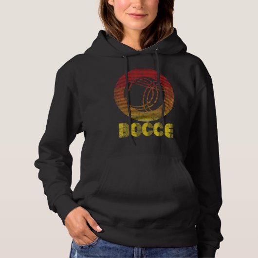 Bocce Lawn Bowling Game Ball Player Boccia Boule Hoodie (Voorkant)