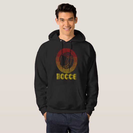 Bocce Lawn Bowling Game Ball Player Boccia Boule Hoodie (Voorkant volledig)